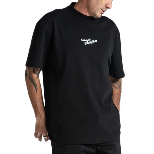 Camiseta Masculina Volcom Air Cooled PRETO-VLTS010544- -1-